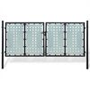 vidaXL Cancello per Recinzione a una Porta Nero 300x125 cm