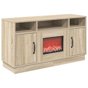 vidaXL Caminetto elettrico Sonoma 100 x 33 x 55 cm