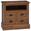 vidaXL Armadio Naturale 60 x 30 x 60 cm Legno di teak solido