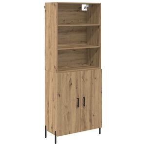 vidaXL Credenza Rovere artigianale 69,5 x 32,5 x 180 cm