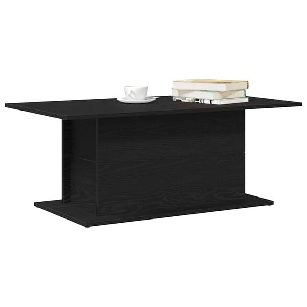 vidaXL Tavolino da salotto Rovere Nero 102 x 55,5 x 40 cm