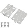 vidaXL Cerniera 2 pcs Argento 50 x 38 x 1,3 mm Acciaio