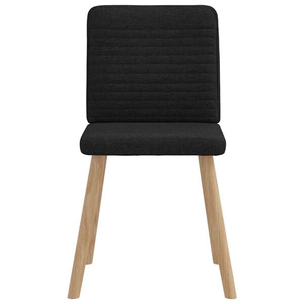 vidaXL Sedie da Pranzo 6 pz Nere in Tessuto