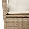 vidaXL Set da Pranzo da Giardino 9 pz con Cuscini Beige in Polyrattan