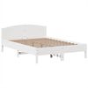 vidaXL Letto Libreria senza Materasso Bianco 140x190 cm Legno di Pino