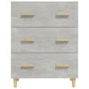 vidaXL Credenza Grigio Cemento 70x34x90 cm in Legno Multistrato