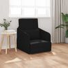 vidaXL Divano letto 60cm Nero Tessuto