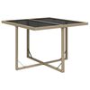 vidaXL Set da Pranzo da Giardino 9 pz con Cuscini in Polyrattan Beige