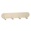 KidsDepot Appendiabiti Xavy 51x5,5x9 cm in Legno Bianco Sporco