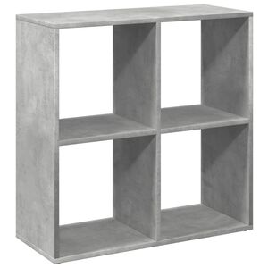 vidaXL Libreria Divisorio Grigio Cemento 69,5x29x69,5 cm in Truciolato