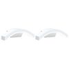 vidaXL Applique per Esterni con LED 2 pz Bianche Alluminio Pressofuso