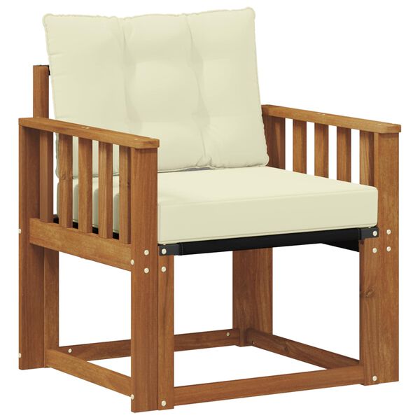 vidaXL Set di divani da esterno Legno di Acacia Massello e Textilene