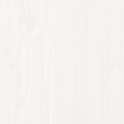 vidaXL Poggiapiedi da Giardino Bianco 62x31,5x52cm Legno Massello Pino