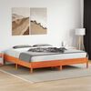 vidaXL Letto senza Materasso Marrone Cera 200x200 cm in Legno di Pino