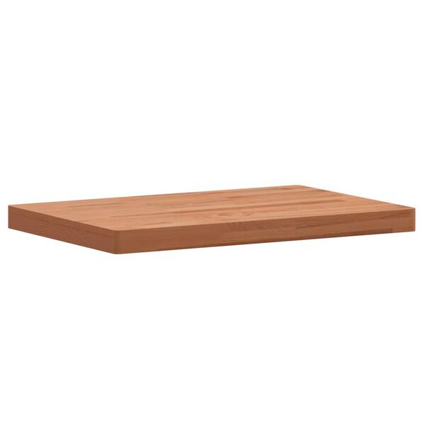vidaXL Piano Tavolo 60x40x4cm Rettangolare Legno Massello di Faggio