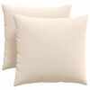 vidaXL Cuscini da Divano 2 pz Tessuto Beige 50 x 50 cm
