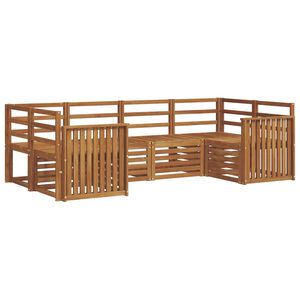 vidaXL Set di divani da esterno 6 pz Naturale