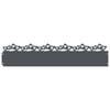 vidaXL Bordure per prato 30 pz 103 x 0,05 x 22 cm Acciaio Antracite