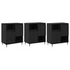 vidaXL Sideboards 3 pcs Rovere Nero