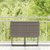 vidaXL Tavolo da Giardino Pieghevole Grigio 90x51x75 cm in Polyrattan