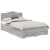 vidaXL Struttura del letto con cassetto Grigio Sonoma 135 x 190 cm