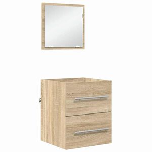 vidaXL Set di mobili per il bagno Marrone 41 x 38,5 x 48 cm