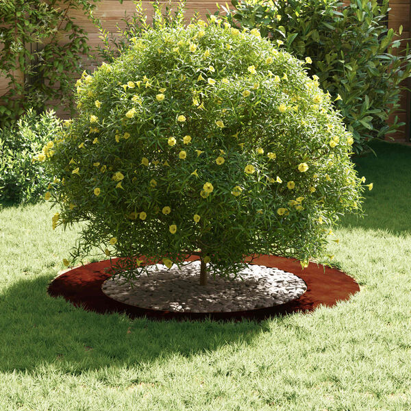 vidaXL adatto per Anelli d'Albero Piatto 5 pcs Marrone &Oslash;60 / 90 cm