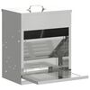 vidaXL Mangiatore a Pedale per Pollo Argento 33 x 42 x 40 cm