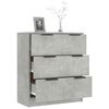 vidaXL Credenza Grigio Cemento 60x30x70 cm in Legno Multistrato
