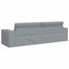 vidaXL Divano letto Grigio chiaro 245 x 78 x 77 cm Velluto