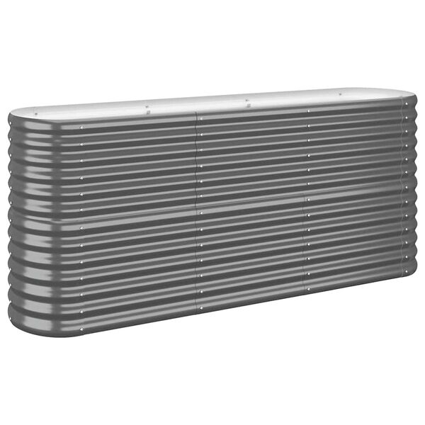 vidaXL Letto da Giardino in Acciaio Zincato 152x40x68 cm Antracite