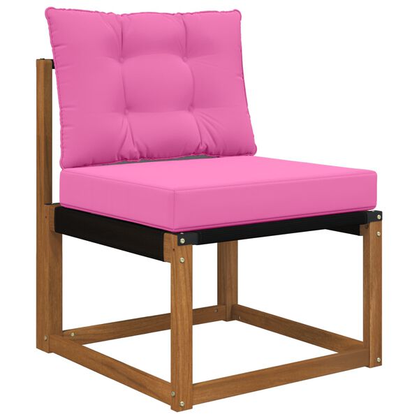 vidaXL Cuscino per divano da esterno 2 pcs Rosa Poliestere