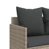 vidaXL Lettino Prendisole con Cuscini Grigio Chiaro&nbsp;in Polyrattan