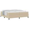 vidaXL Letto a molle Grigio chiaro e bianco 200 x 200 cm