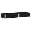 vidaXL Paretale per Pallet Nero 150x50 cm in Legno Massello di Pino