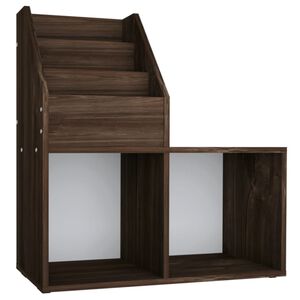 vidaXL Portariviste Bambini Rovere Fumo 71x30x78,5cm Legno Multistrato