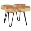 vidaXL Tavolino 36 cm 4 Tronchi in Legno Massello di Acacia