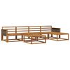 vidaXL Set di divani da esterno 6 pcs Naturale