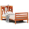 vidaXL Letto Libreria senza Materasso Marrone Cera 75x190 cm in Pino