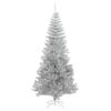 vidaXL Albero di Natale con 300 LED con supporto Argento 180 cm PET