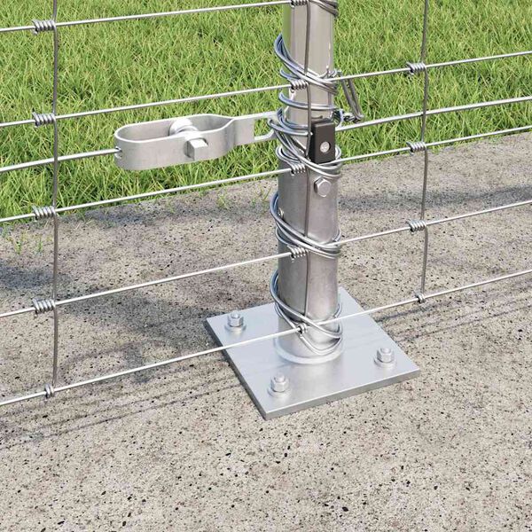 vidaXL Palo della recinzione Zincato 25 x 1,5 m Acciaio