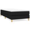 vidaXL Struttura Letto a Rete a Molle Nero 100x200 cm in Tessuto