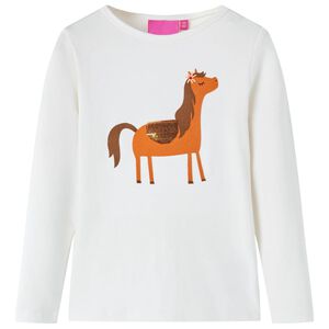 Maglietta per Bambini a Maniche Lunghe Pony Ecr&ugrave; 104