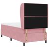 vidaXL Letto a molle con materasso Rosa 200 x 100 cm Poliestere