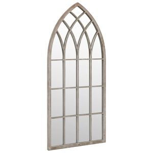 vidaXL Specchio da Giardino Sabbia 100x45 cm in Ferro per Uso Esterno