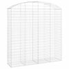 vidaXL Cesto Gabbione ad Arco 200x50x200/220 cm Ferro Zincato