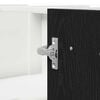 vidaXL Armadio pensile Rovere Nero 75,5 x 75,5 x 80,5 cm