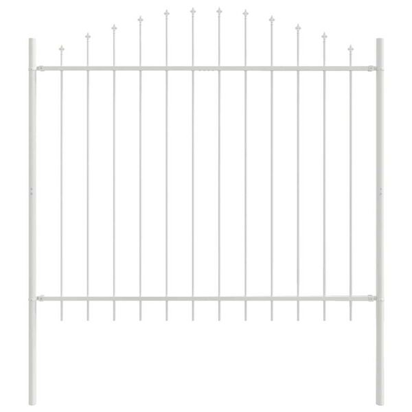 vidaXL Recinzione per Giardino Bianco 1360 x 125 cm