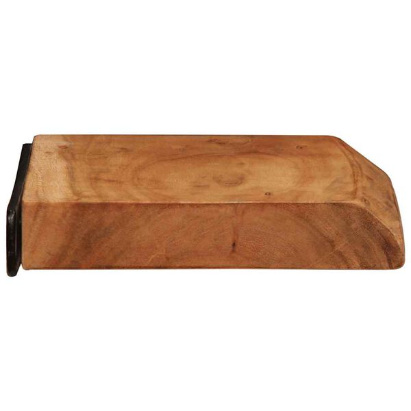 vidaXL Mensole da Parete 2 pz 30x20x3,5 cm in Legno Massello di Acacia