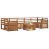 vidaXL Set divani 8 pcs Naturale Legno di Acacia Massello